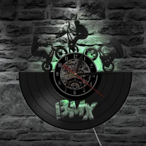 Cycolinks BMX Vintage Vinyl Clock