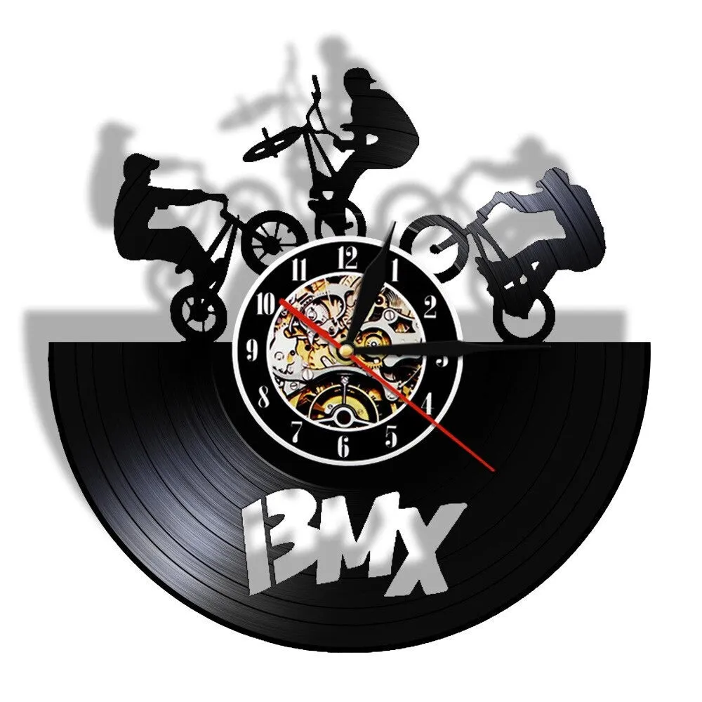 Cycolinks BMX Vintage Vinyl Clock
