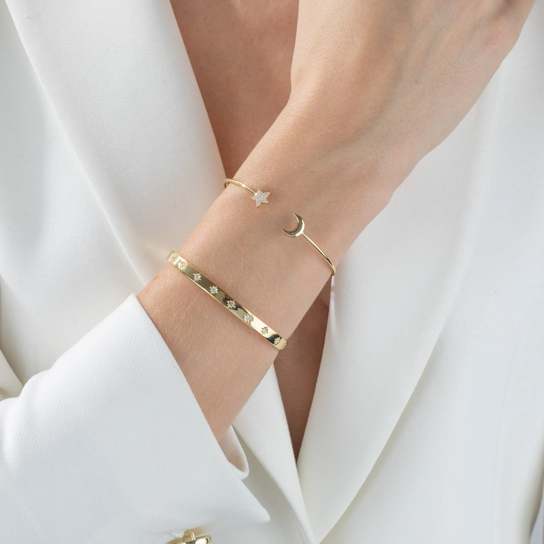CZ Starburst Bangle