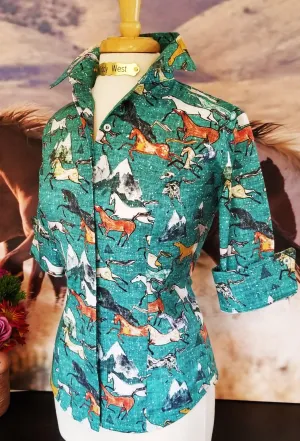 DAKOTA SHIRT IN TURQUOISE