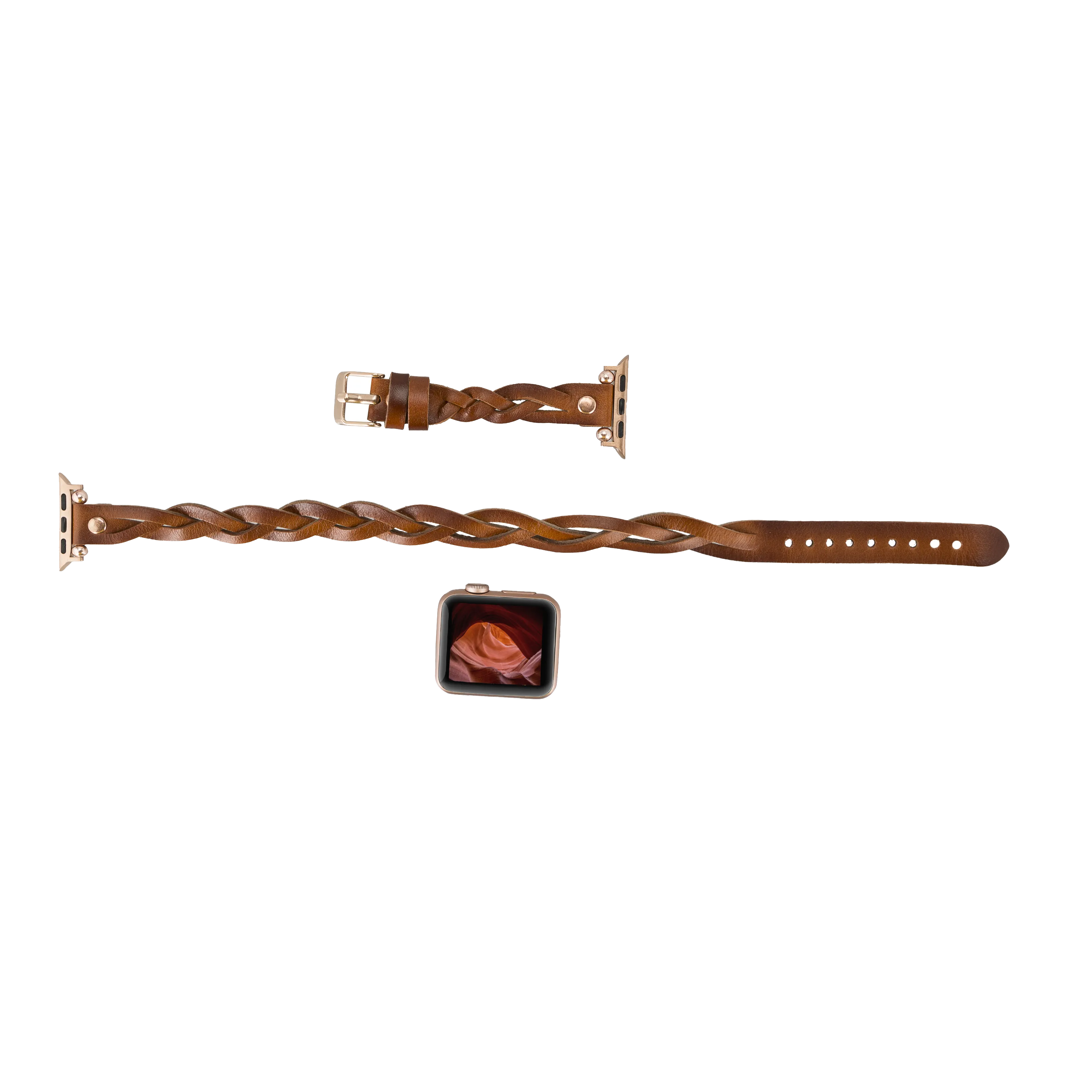 DelfiCase Sheffield Double Tour Watch Band for Apple & Fitbit/Sense