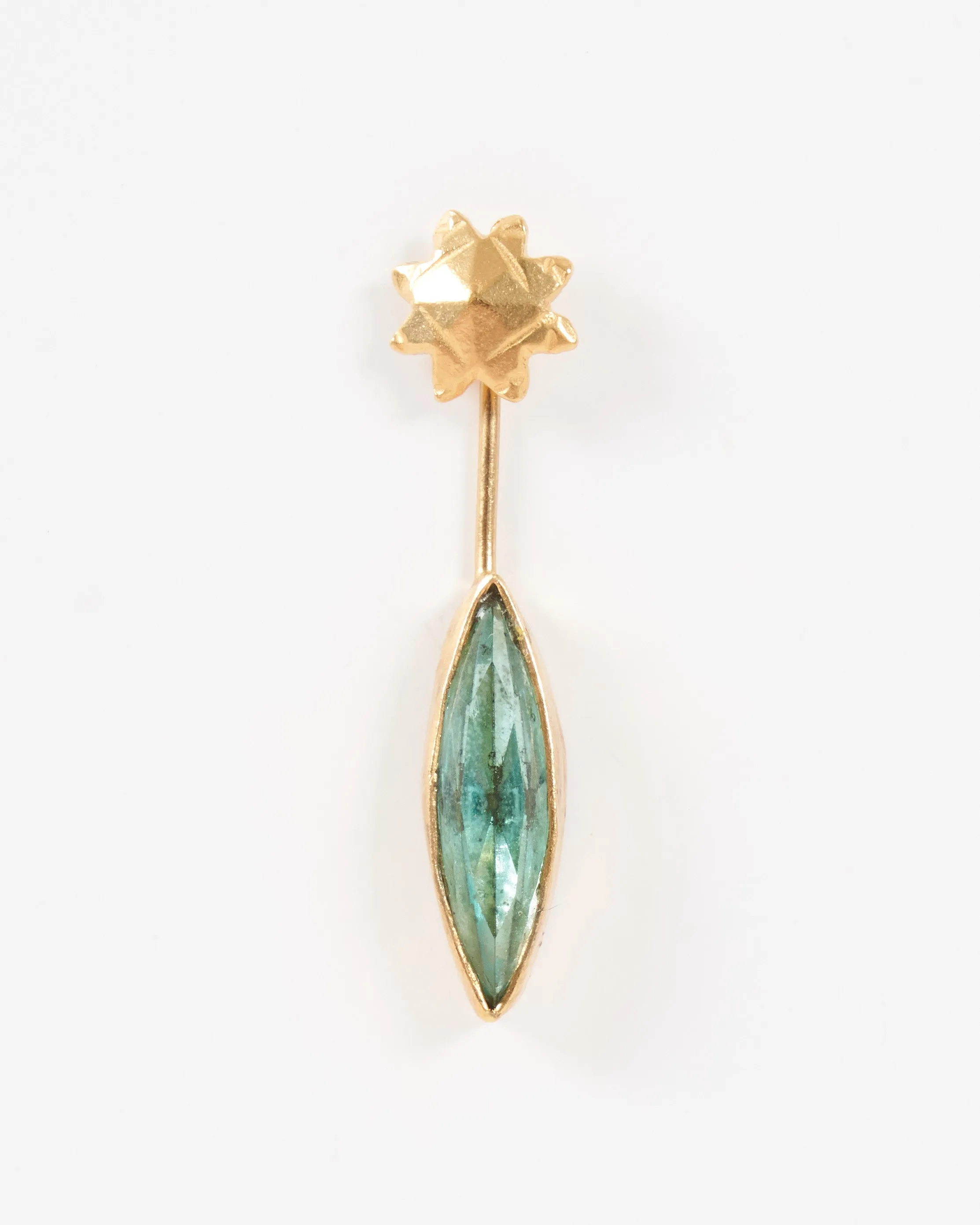 detachable victorian drop earrings - turquoise
