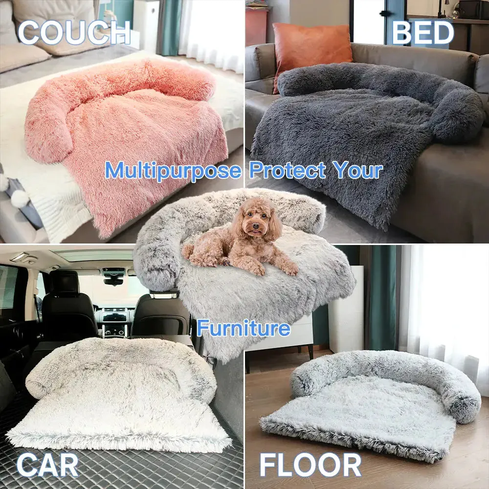 Dog Cat Sofa Pet Calming Bed & protect your lounge or Floor