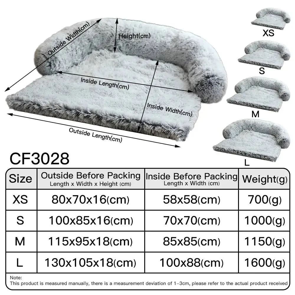 Dog Cat Sofa Pet Calming Bed & protect your lounge or Floor
