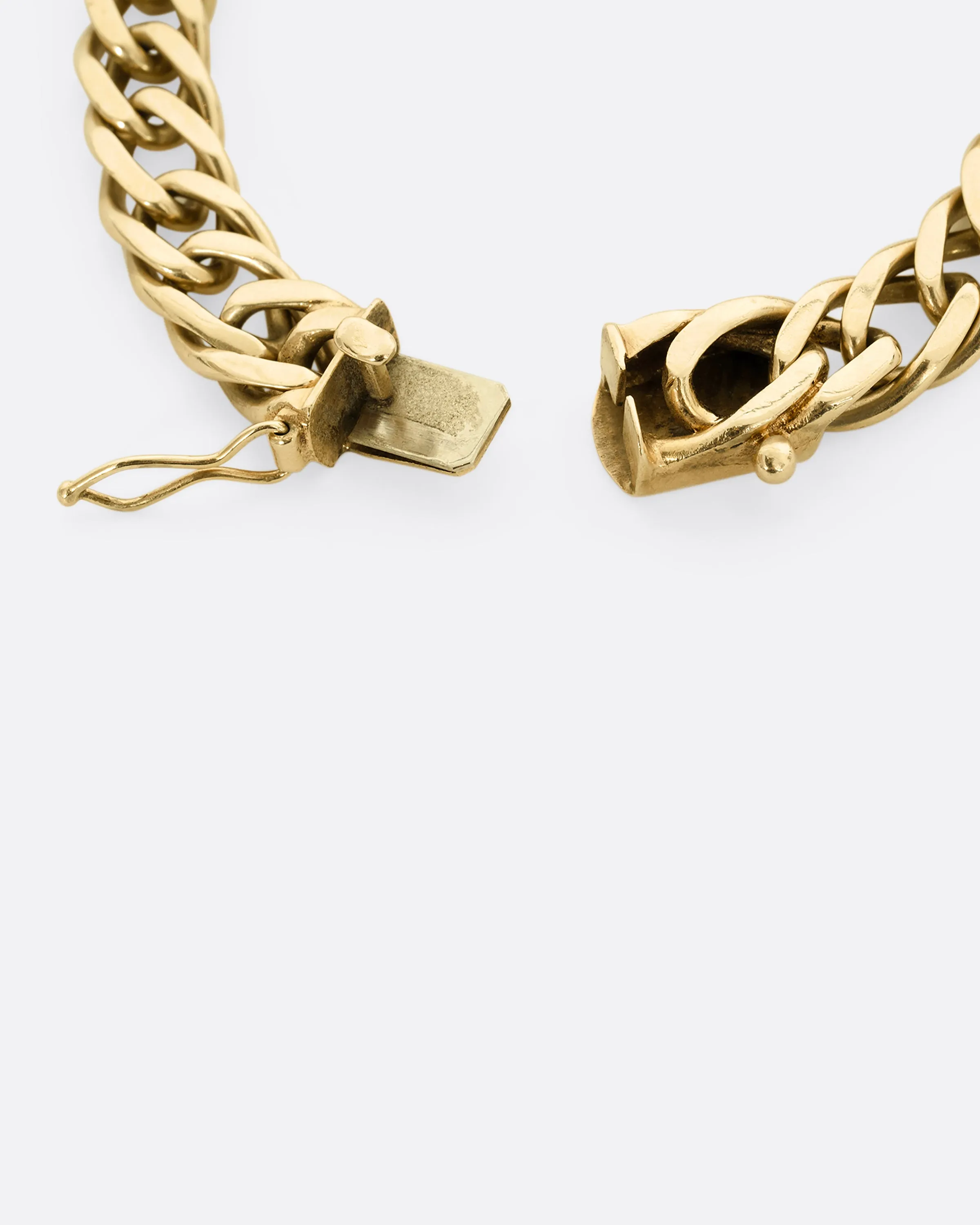 Double Curb Chain Bracelet