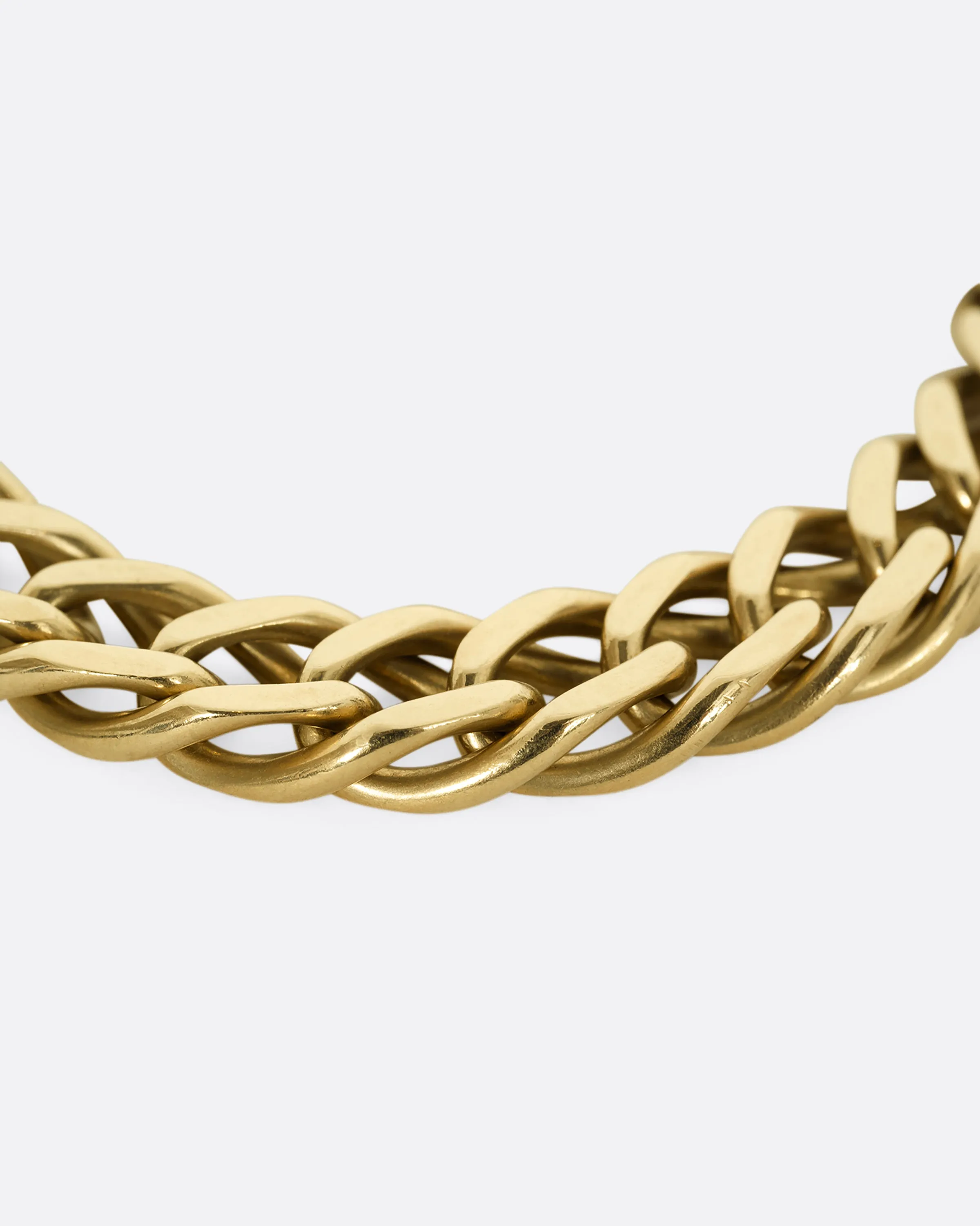 Double Curb Chain Bracelet