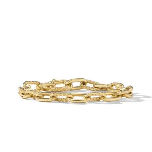 DY Madison Chain Bracelet in 18K Yellow Gold, Size Large