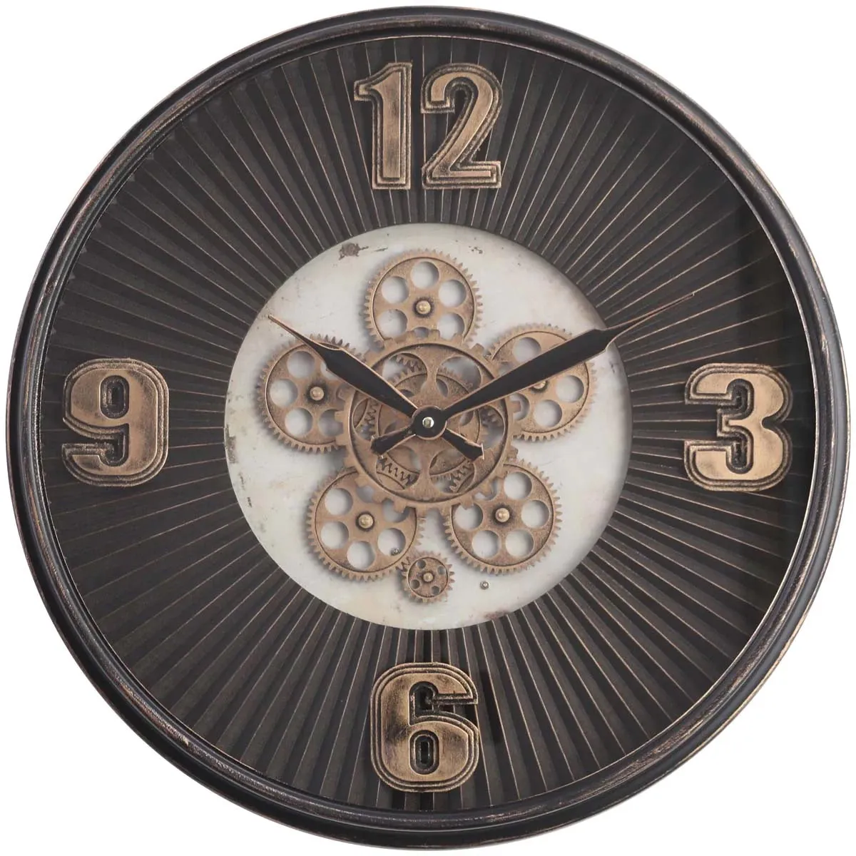 Edit House & Home-Home Artisan Cardel Metal Wall Clock