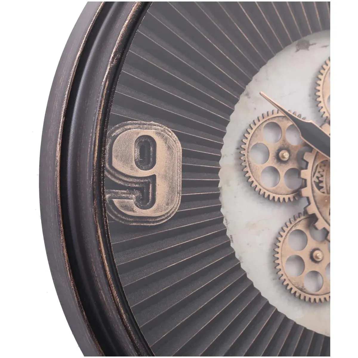 Edit House & Home-Home Artisan Cardel Metal Wall Clock