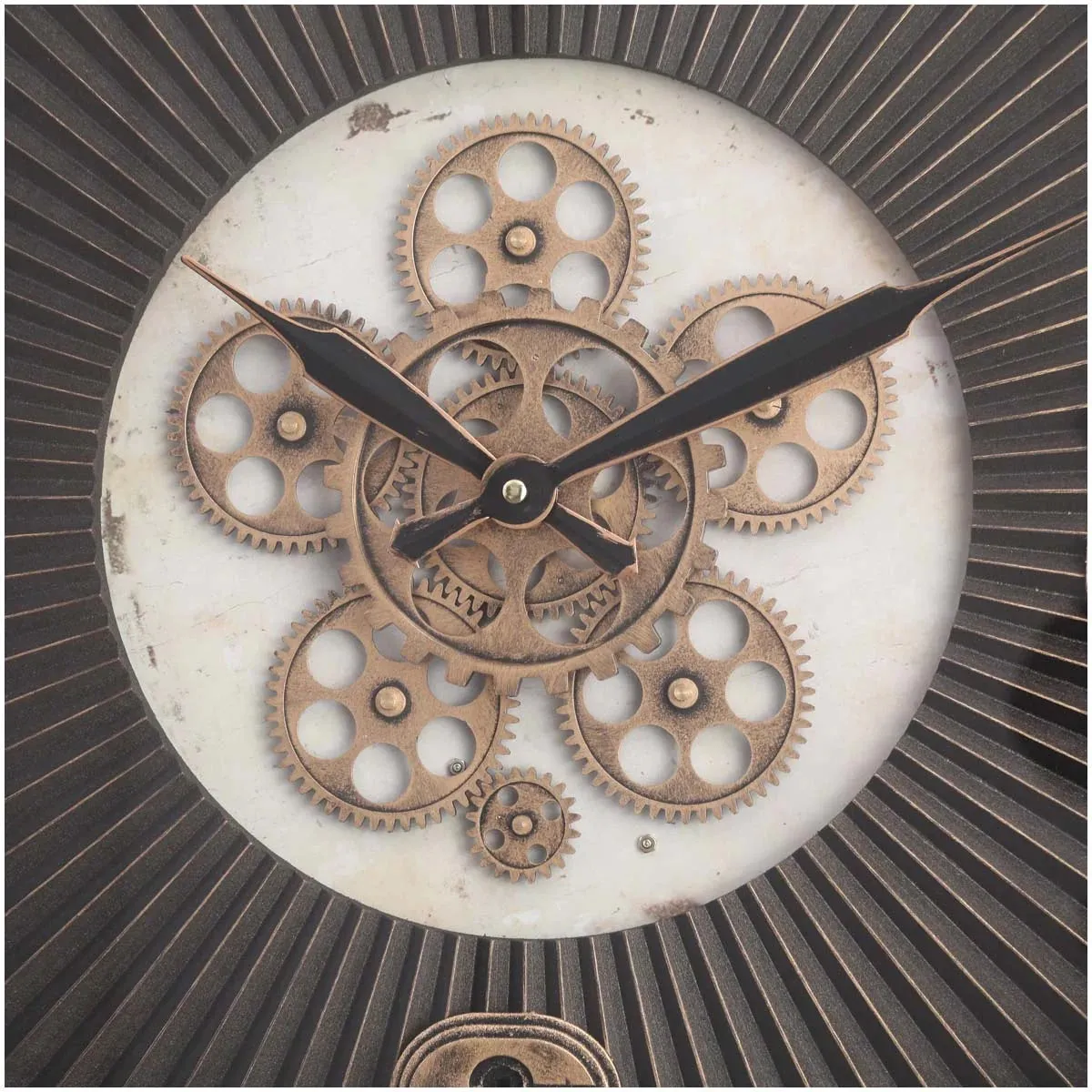 Edit House & Home-Home Artisan Cardel Metal Wall Clock