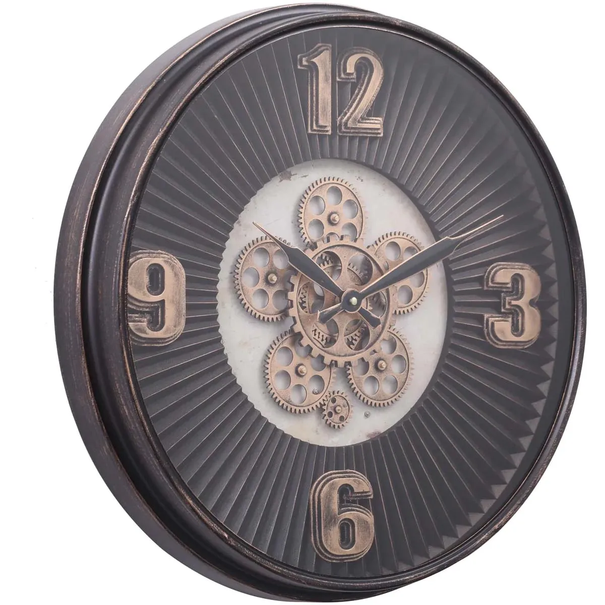 Edit House & Home-Home Artisan Cardel Metal Wall Clock
