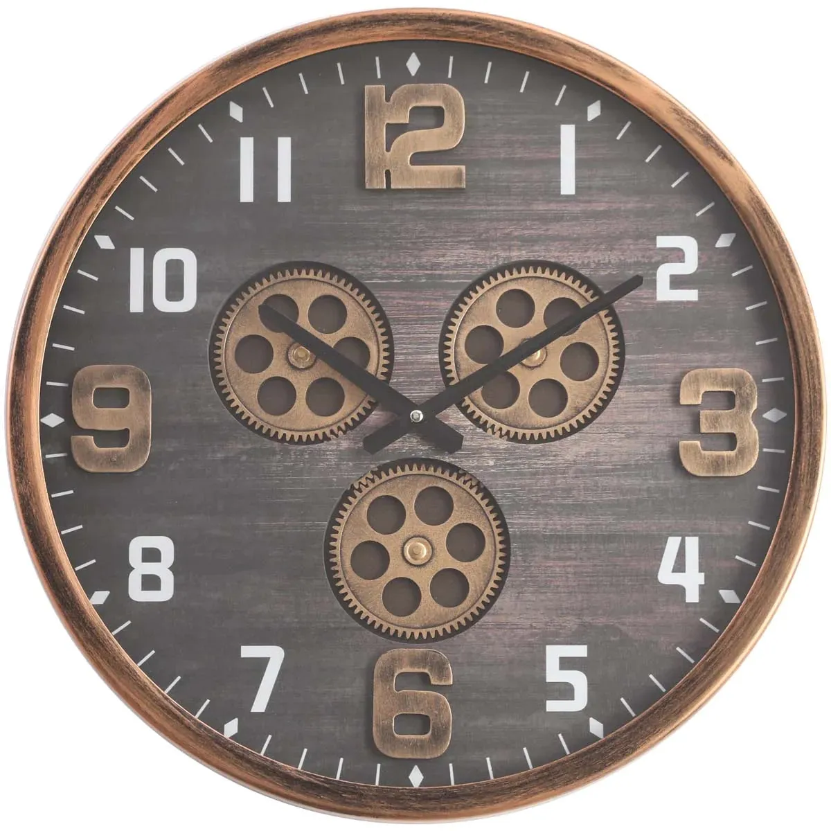 Edit House & Home-Home Artisan Clint Metal Wall Clock