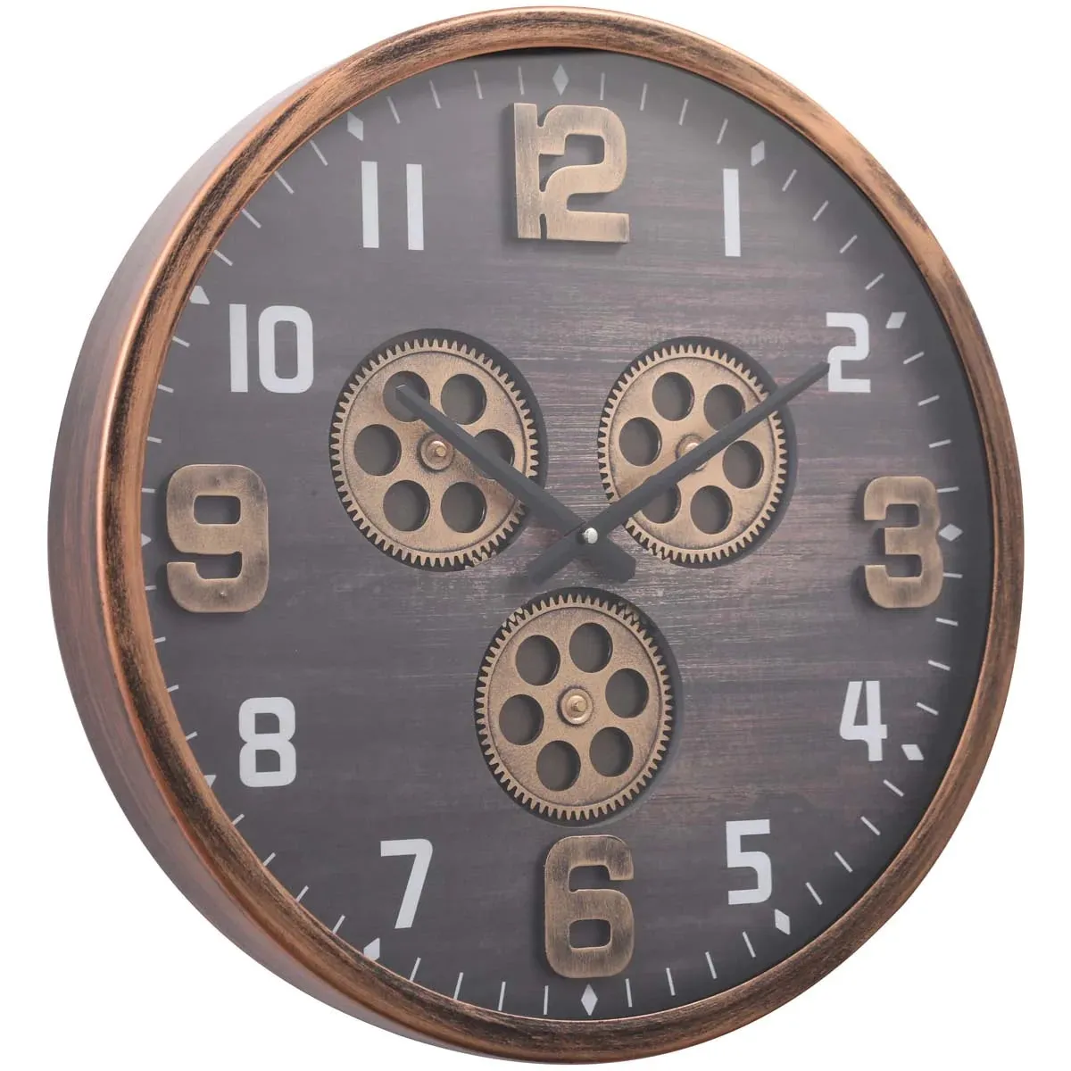 Edit House & Home-Home Artisan Clint Metal Wall Clock