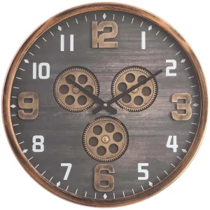 Edit House & Home-Home Artisan Clint Metal Wall Clock