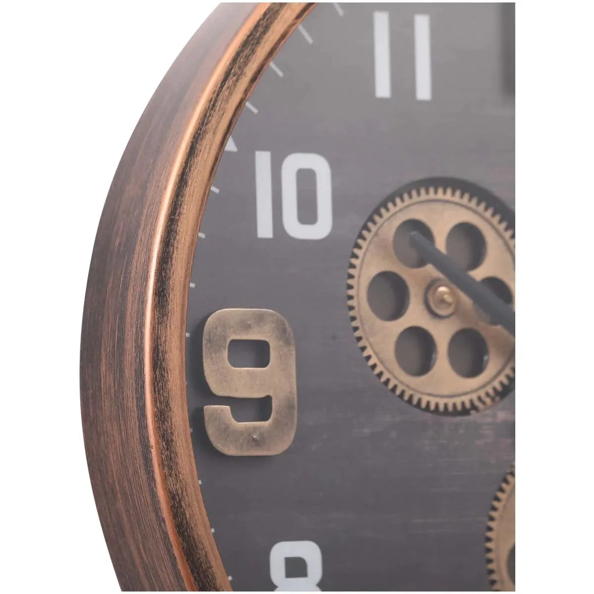 Edit House & Home-Home Artisan Clint Metal Wall Clock