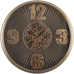Edit House & Home-Home Artisan Shavez Metal Wall Clock