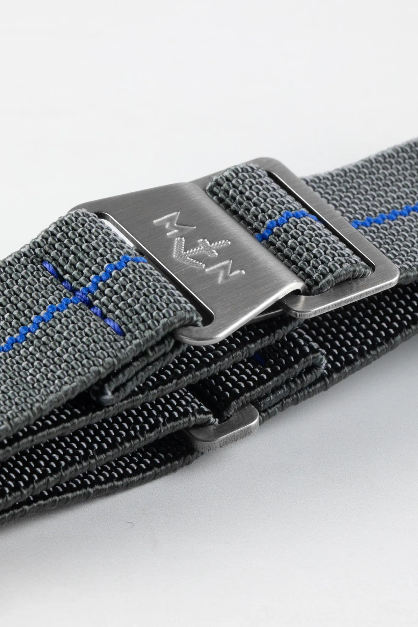 Erika's Originals MIRAGE MN™ Strap with ROYAL BLUE Centerline - BRUSHED Hardware