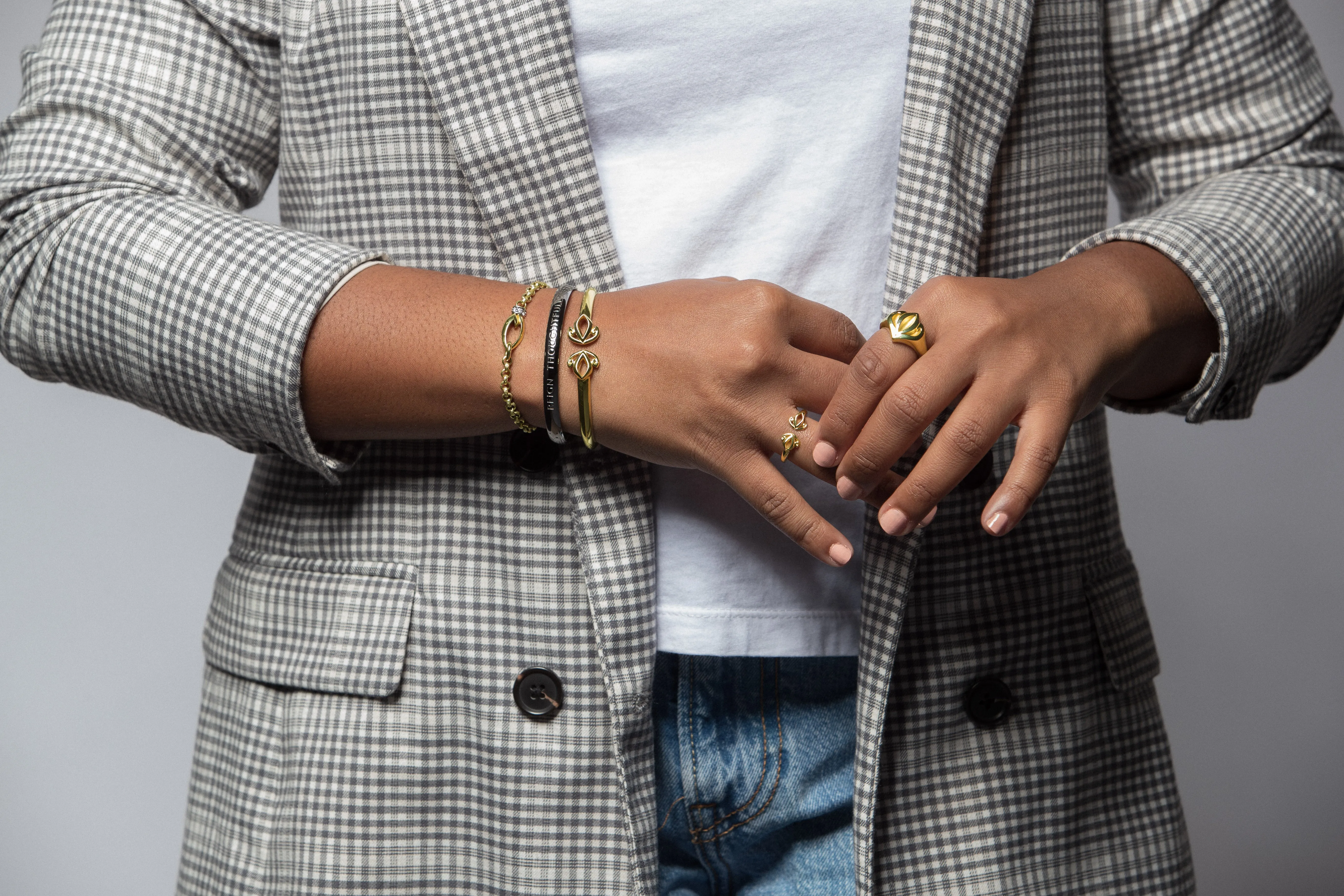 Everyday Chain Bracelet - 18K Gold Vermeil   CZ Blanc