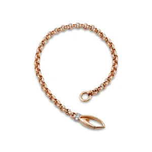 Everyday Chain Bracelet - 18K Rose Gold Vermeil   CZ Blanc