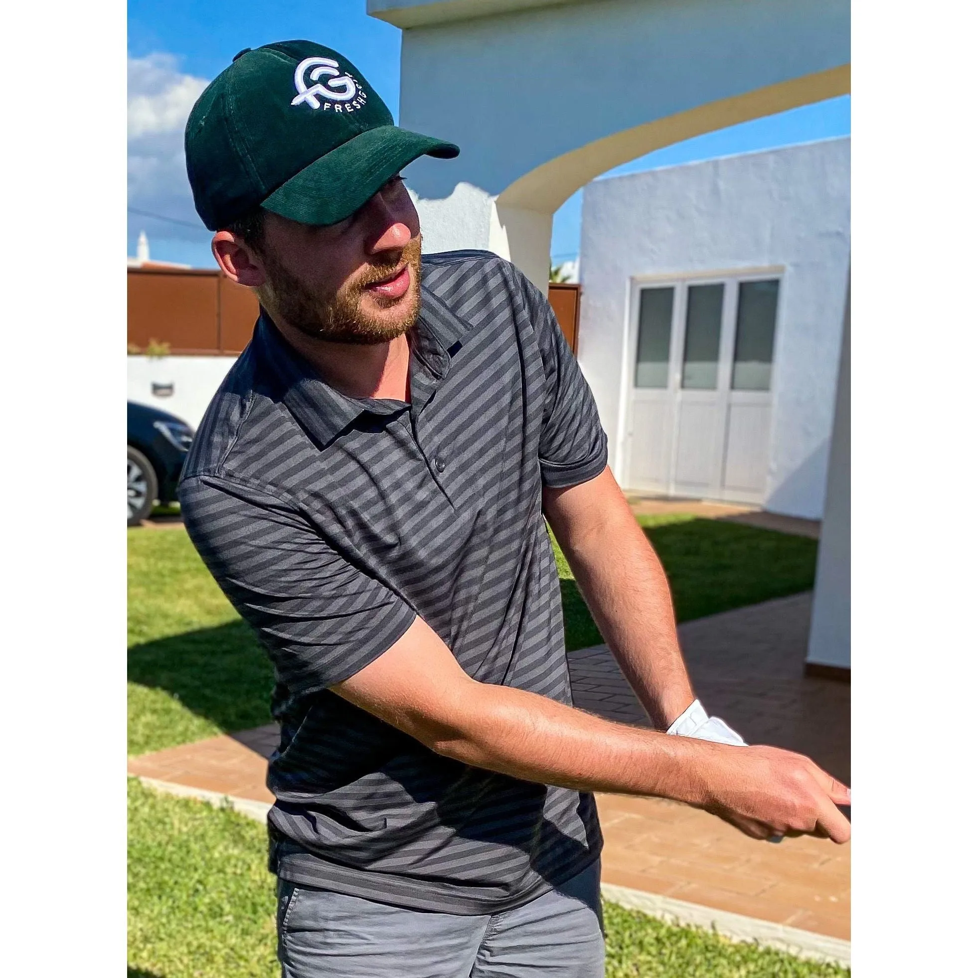 Fairway Green Corduroy Cap