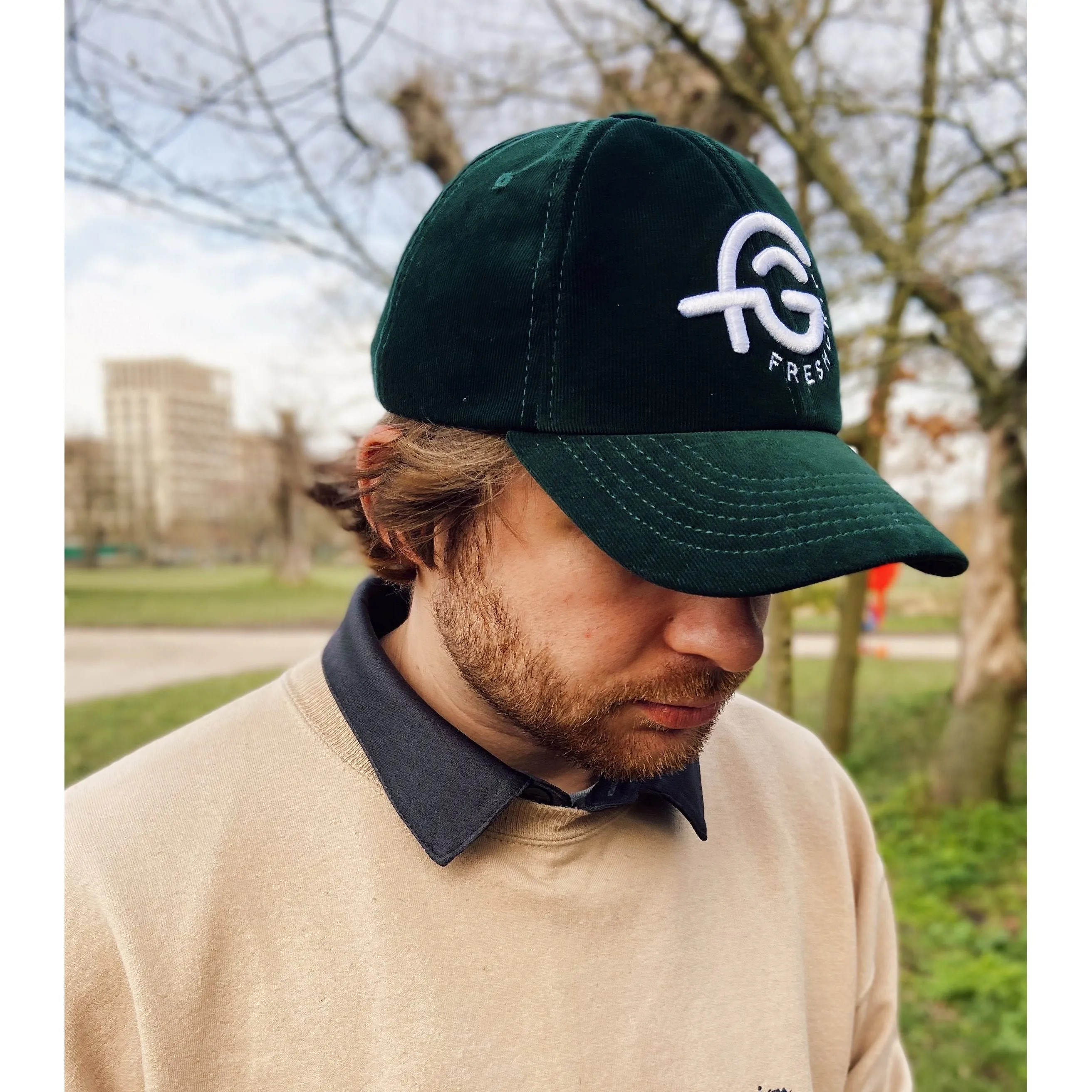 Fairway Green Corduroy Cap
