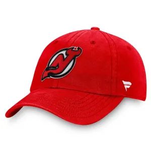 Fanatics Core Unstructured Primary Logo Adjustable Hat - New Jersey Devils