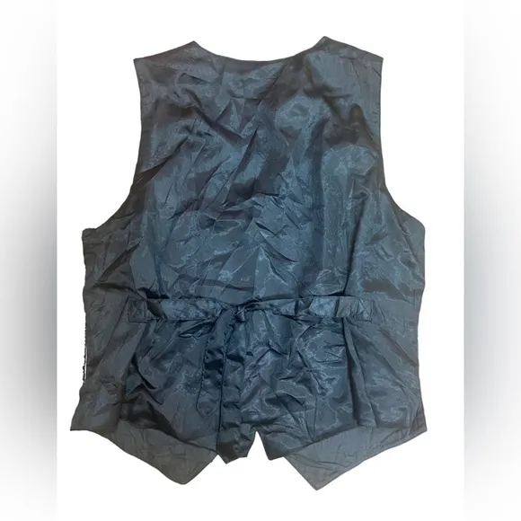 Fashion Fantasy Vintage Y2K 2000 Millennium Happy New Year Heavy Sequined Vest