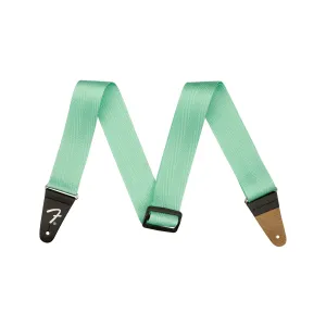 Fender Am Pro Seat Belt Guitar Strap, 2-inch, Mystic Surf Green