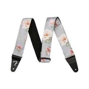 Fender Floral Guitar Strap, Gray