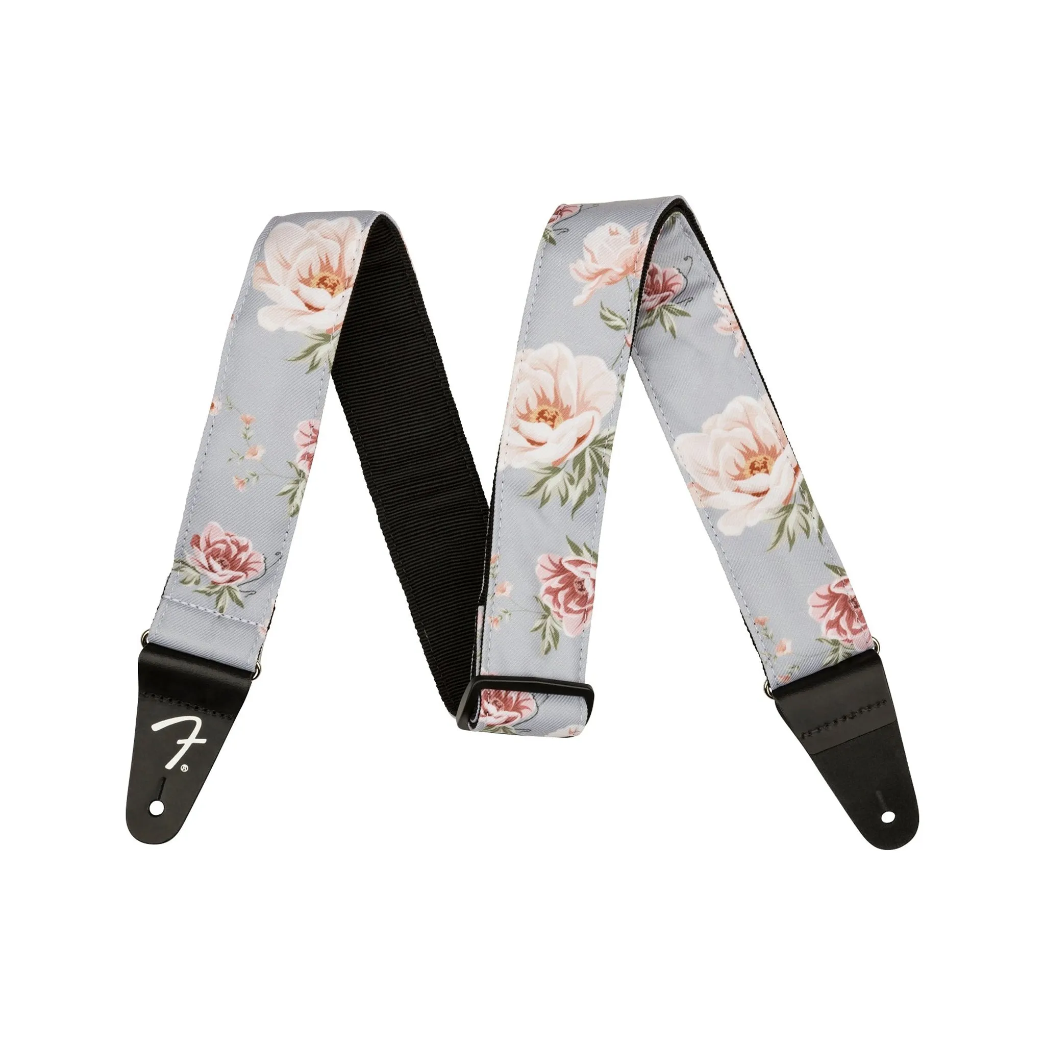 Fender Floral Guitar Strap, Gray