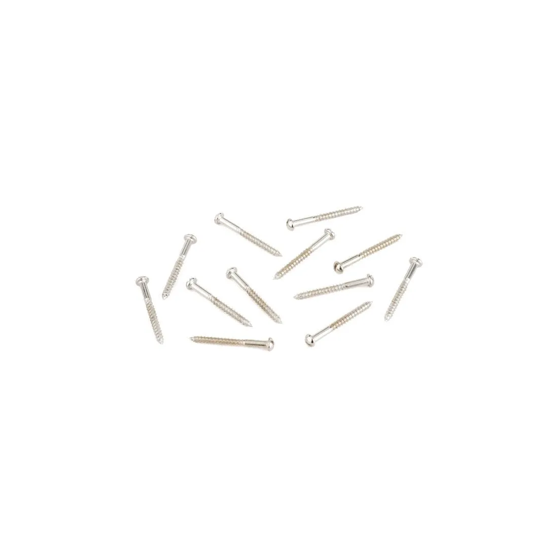 Fender Pure Vintage Slotted Telecaster Neck Pickup Mounting Screws - Nickel (12)