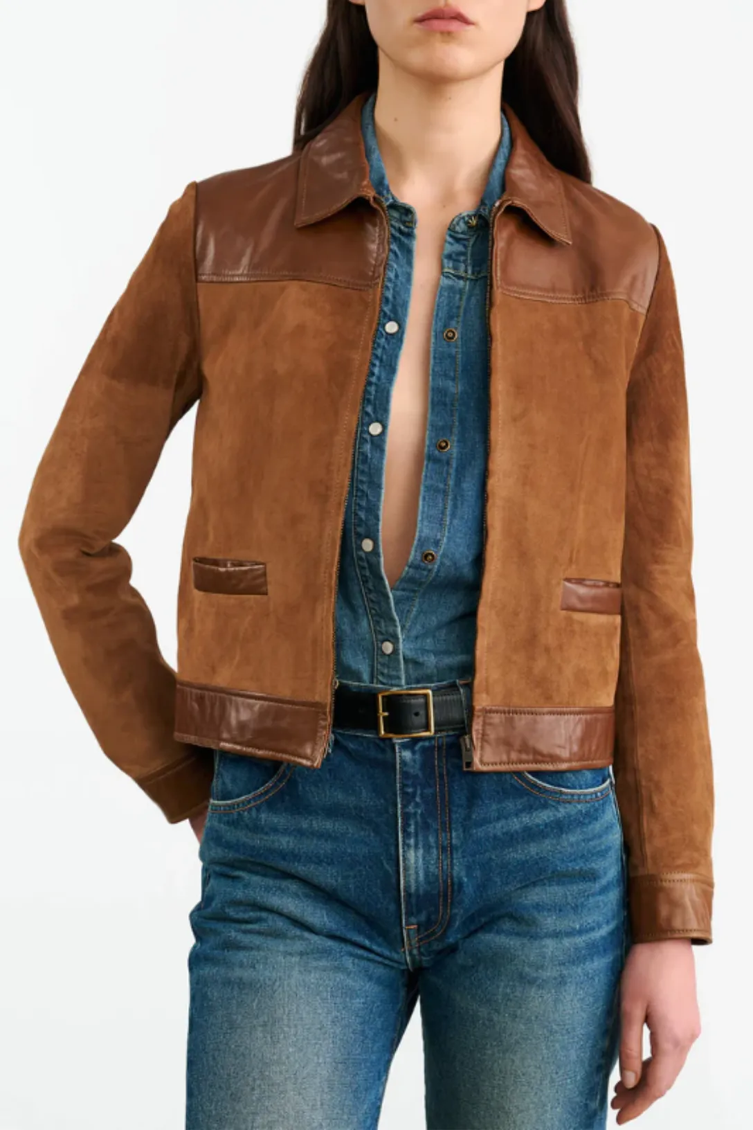 Freddie Suede Jacket | Martora / Cognac