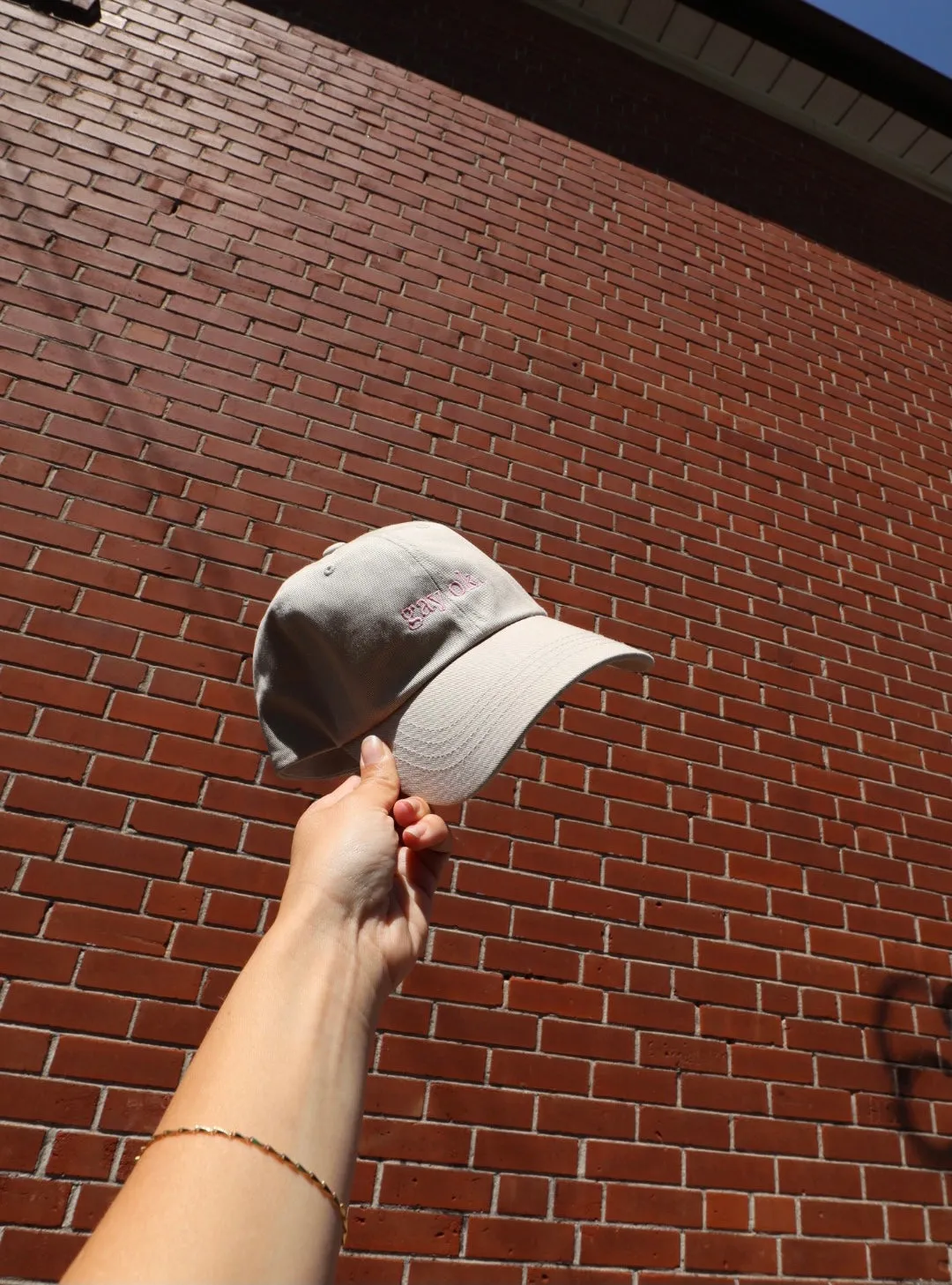 GAY OK Dad Hat (Cream)