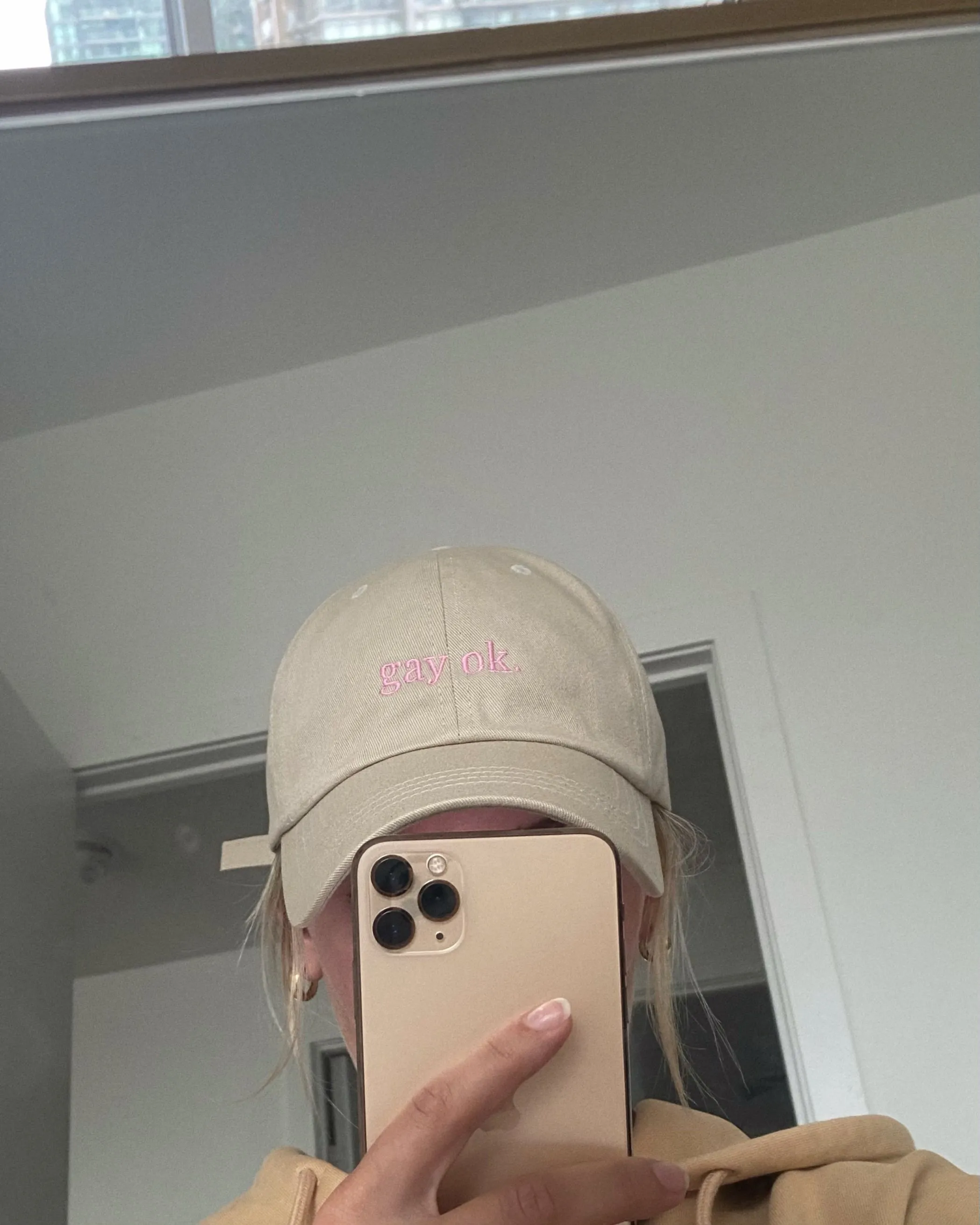 GAY OK Dad Hat (Cream)
