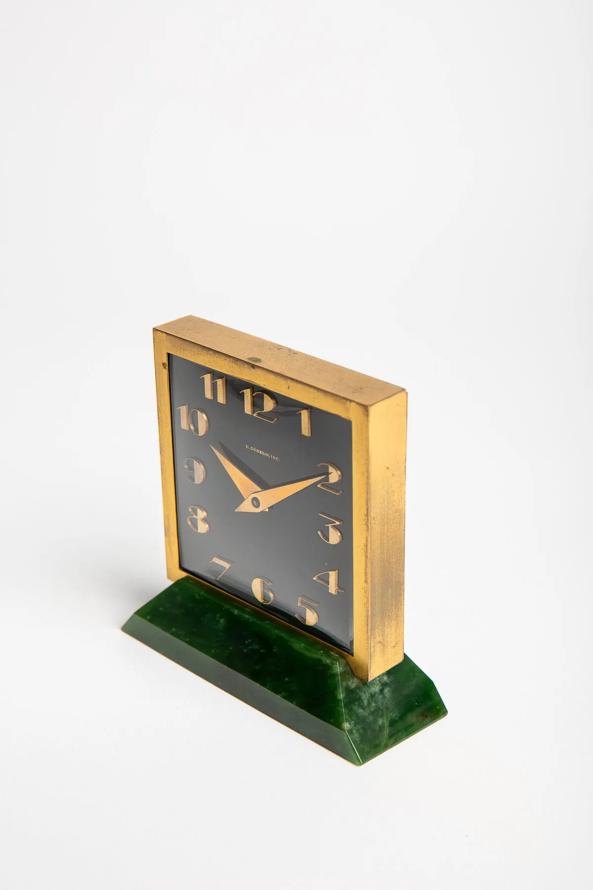 GÜBELIN | VINTAGE JADE DESK CLOCK