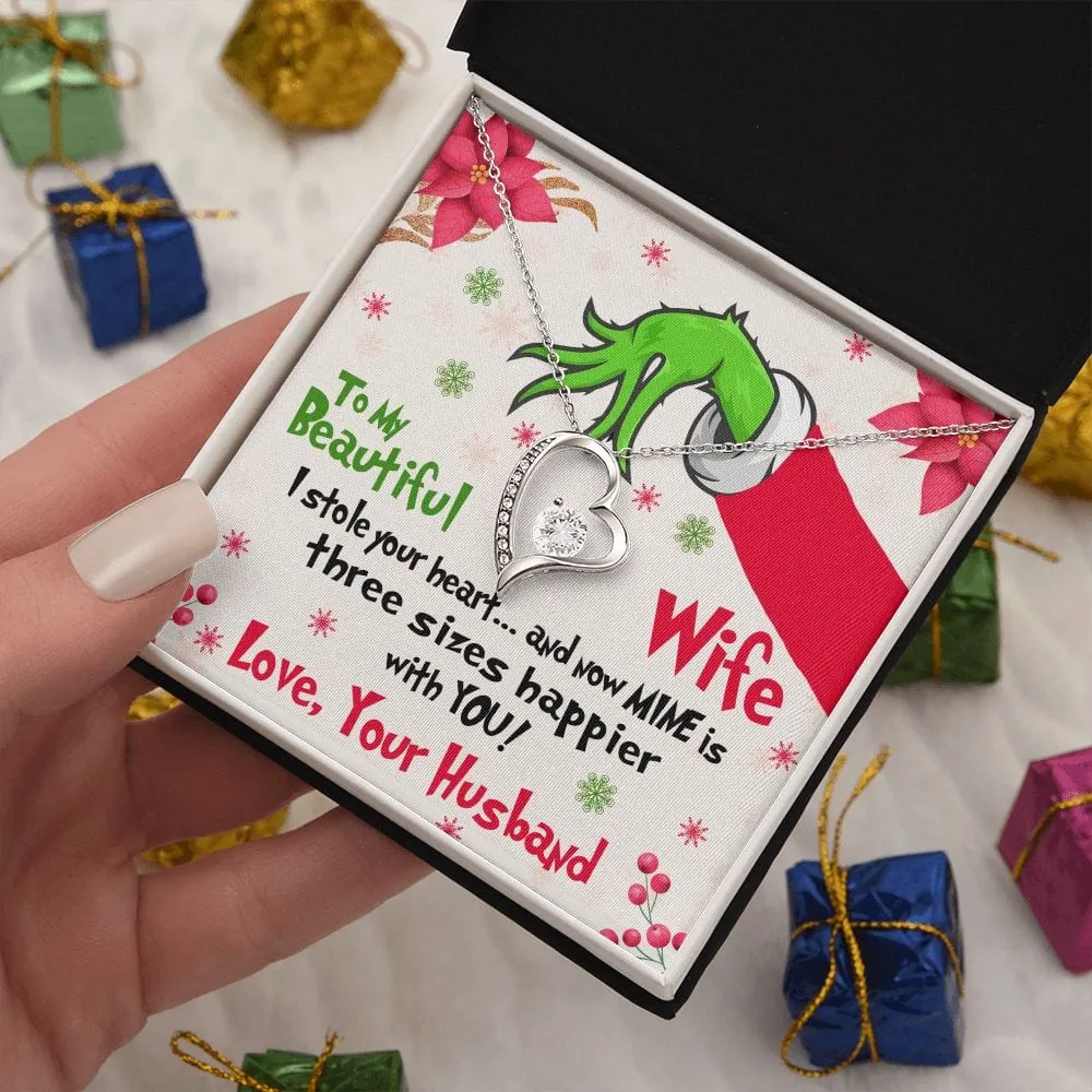Gift For My Wife - I Stole Your Heart - Forever Love Necklace - Gift For Wife From Husband, Birthday, Anniversary, Christmas, Mother's Day