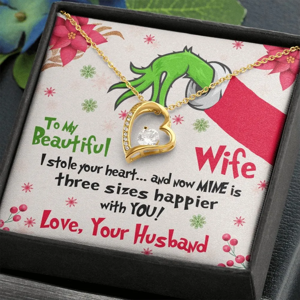 Gift For My Wife - I Stole Your Heart - Forever Love Necklace - Gift For Wife From Husband, Birthday, Anniversary, Christmas, Mother's Day
