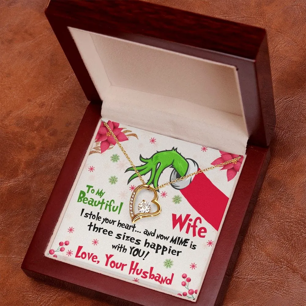Gift For My Wife - I Stole Your Heart - Forever Love Necklace - Gift For Wife From Husband, Birthday, Anniversary, Christmas, Mother's Day