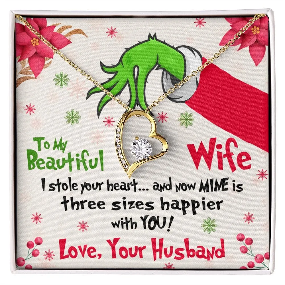 Gift For My Wife - I Stole Your Heart - Forever Love Necklace - Gift For Wife From Husband, Birthday, Anniversary, Christmas, Mother's Day