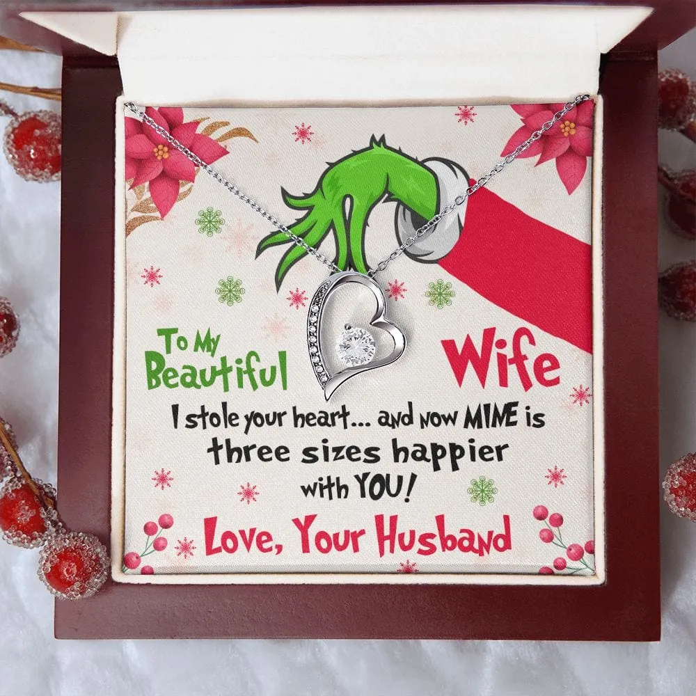 Gift For My Wife - I Stole Your Heart - Forever Love Necklace - Gift For Wife From Husband, Birthday, Anniversary, Christmas, Mother's Day