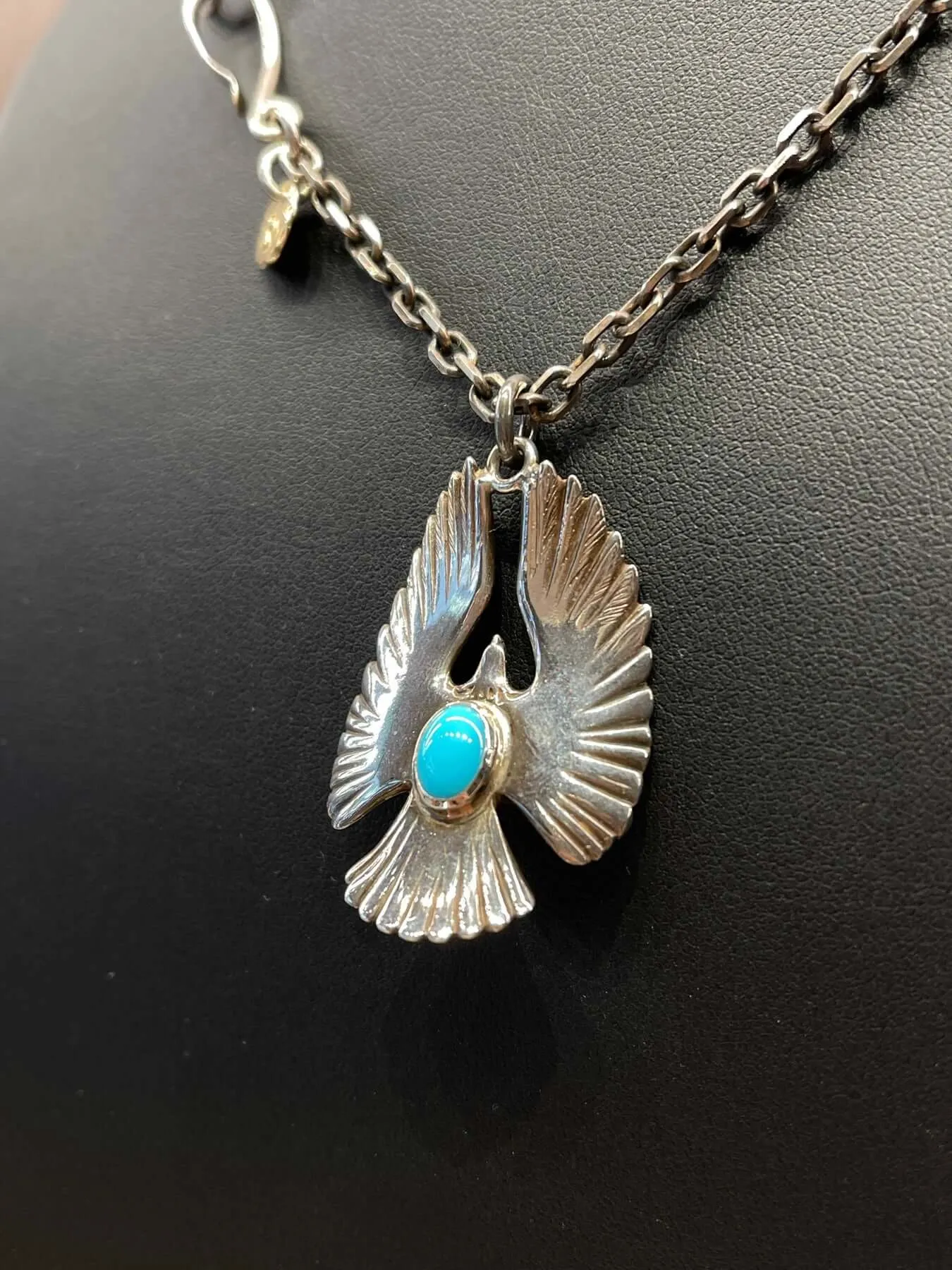 Goros Turquoise Eagle Pendant