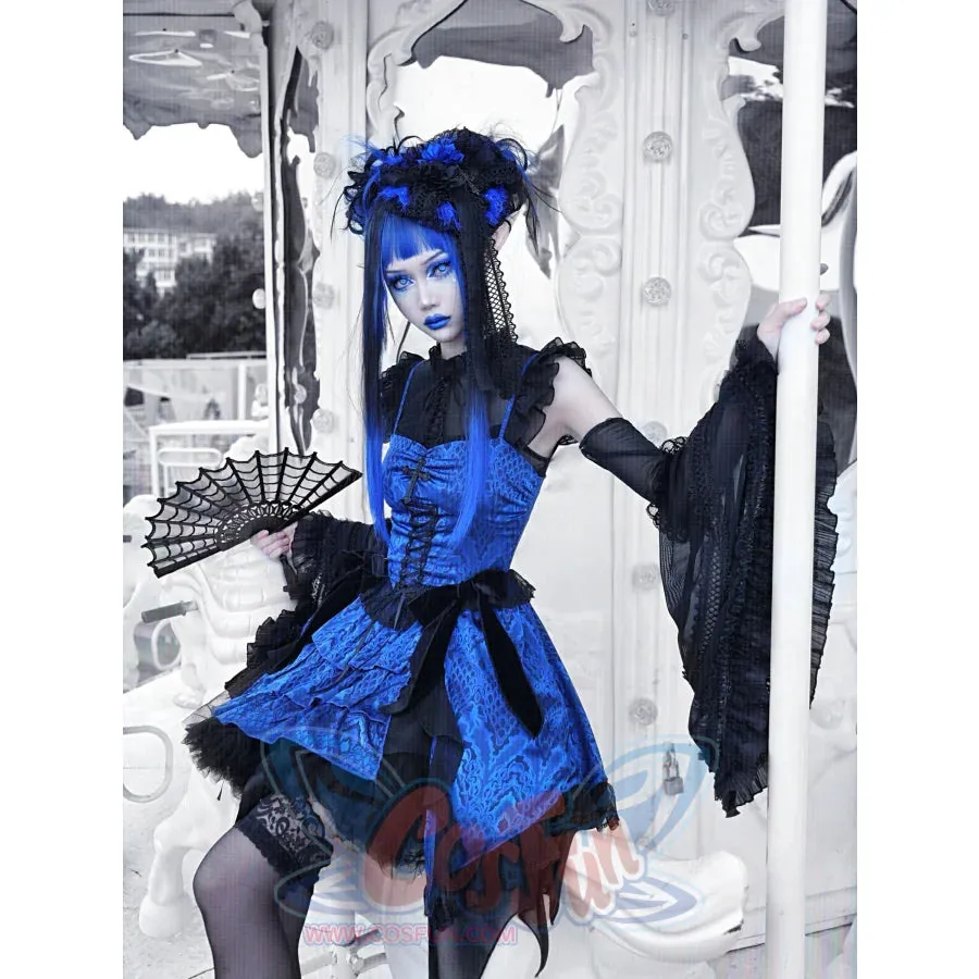 Gothic Strap Dark Two-piece Dress S22011