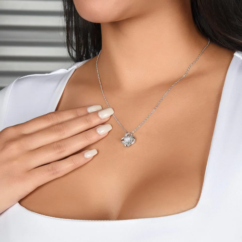 Granddaughter Gift from Grandma or Grandpa, To Our Grand Daughters, 14k White Gold Necklace