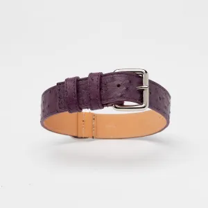 Grape Ostrich Leather Collar