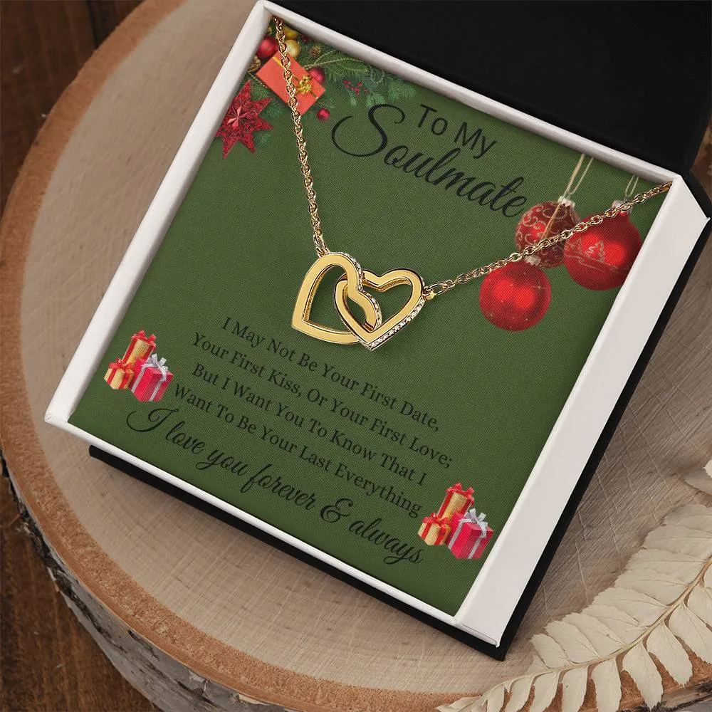 Green - To My Soulmate l Interlocking Heart - Xmas