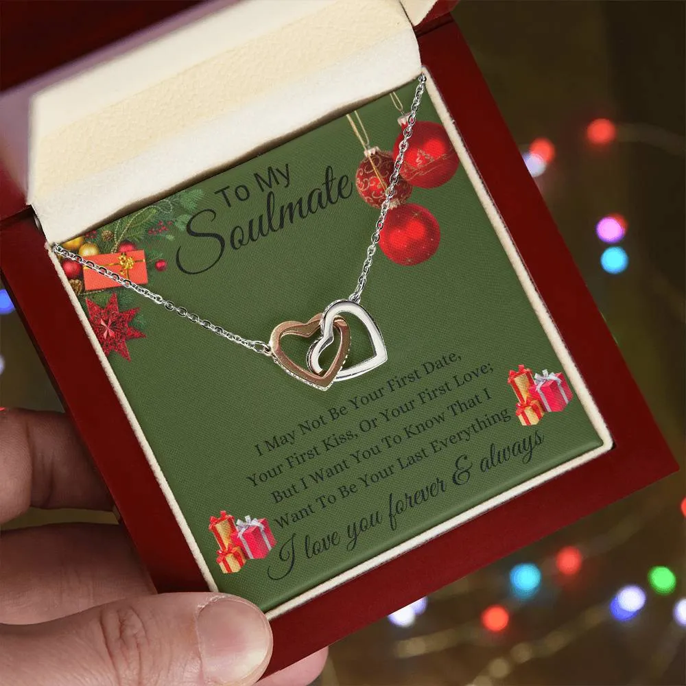 Green - To My Soulmate l Interlocking Heart - Xmas