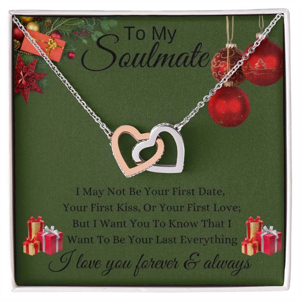 Green - To My Soulmate l Interlocking Heart - Xmas