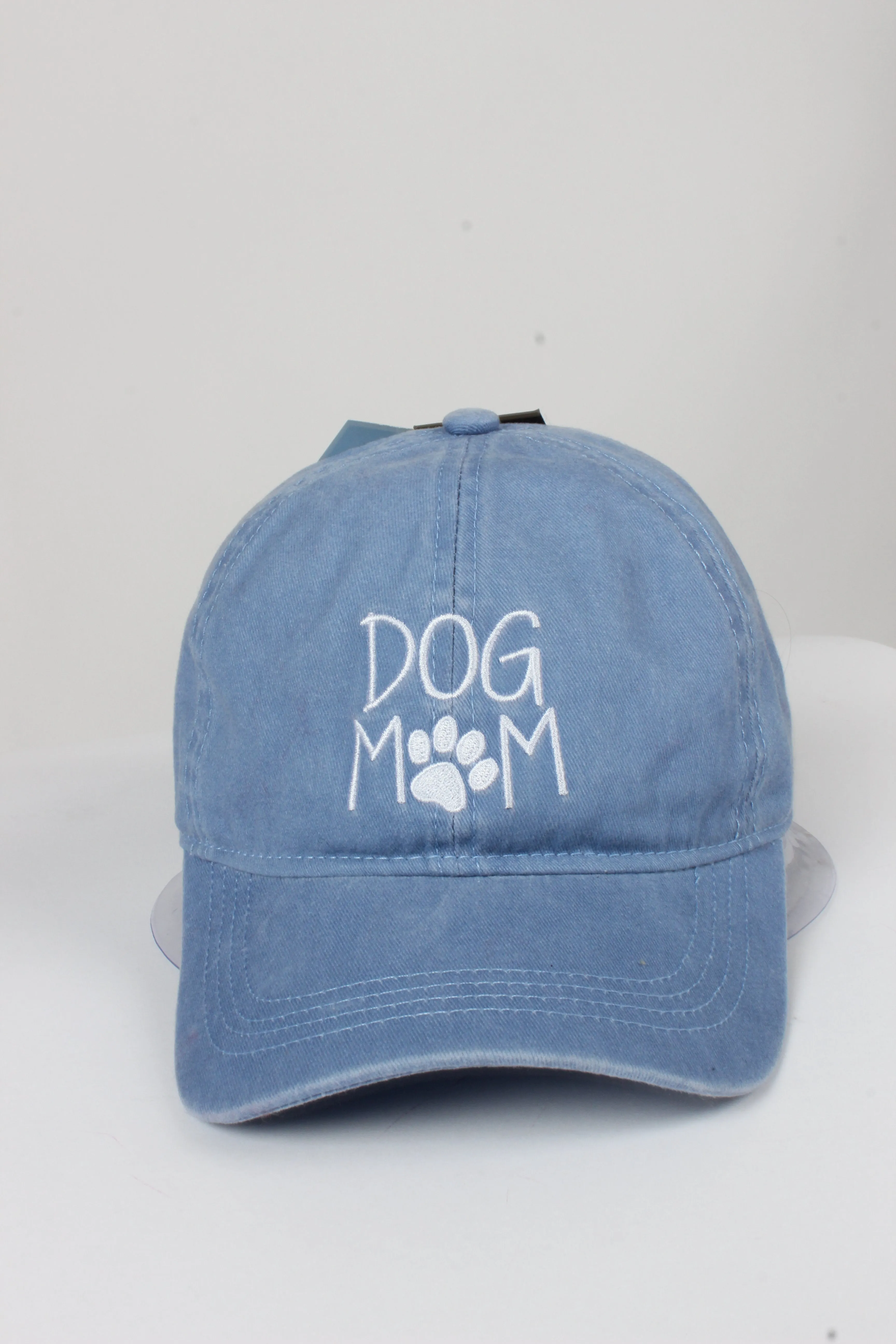 GWCAP256L - "Dog Mom Embroidery Vintage Wash Baseball Cap