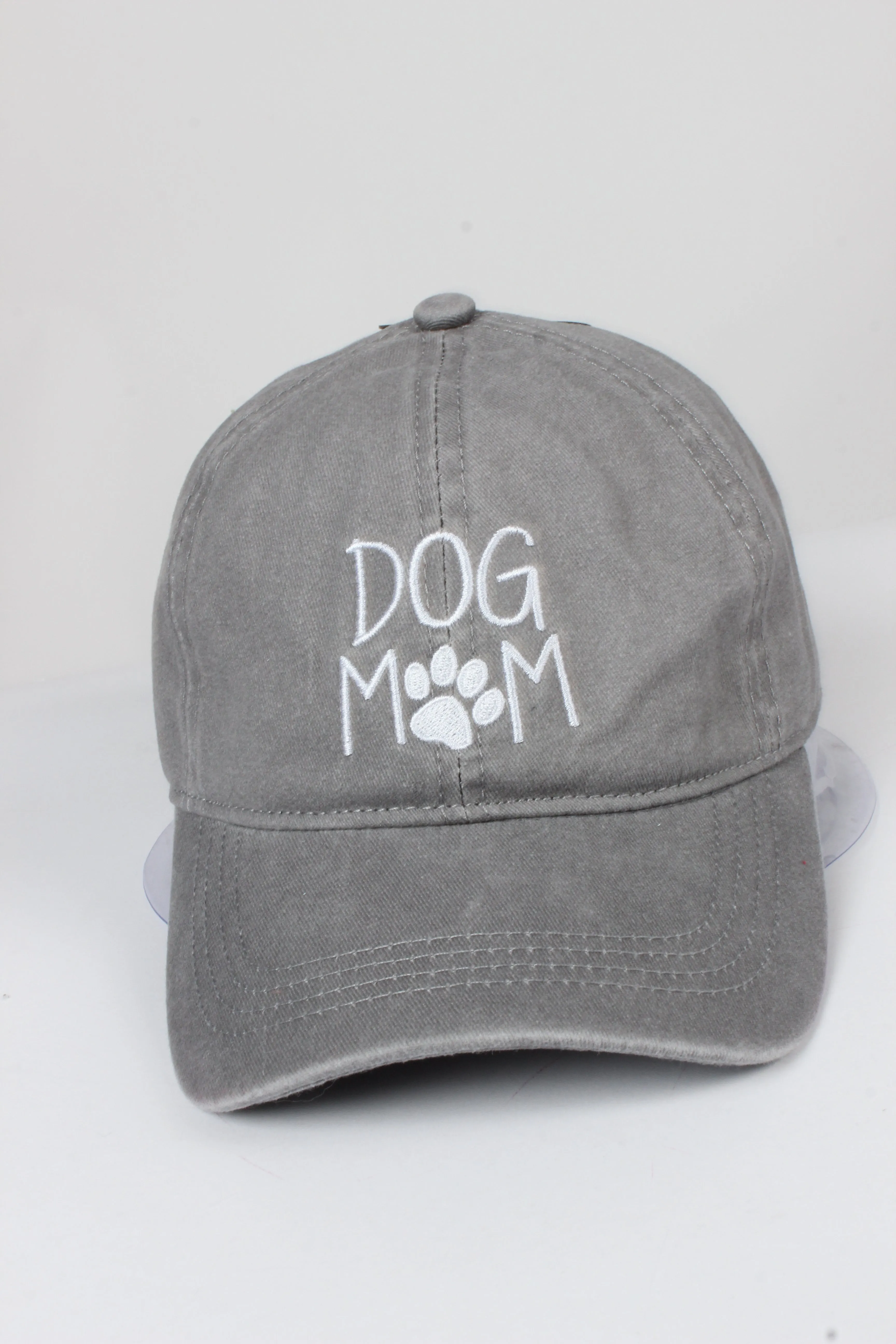 GWCAP256L - "Dog Mom Embroidery Vintage Wash Baseball Cap