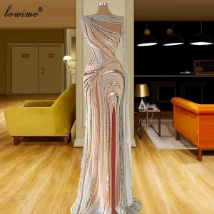 Heavy Handmade Sewing Beads Dubai Dresses